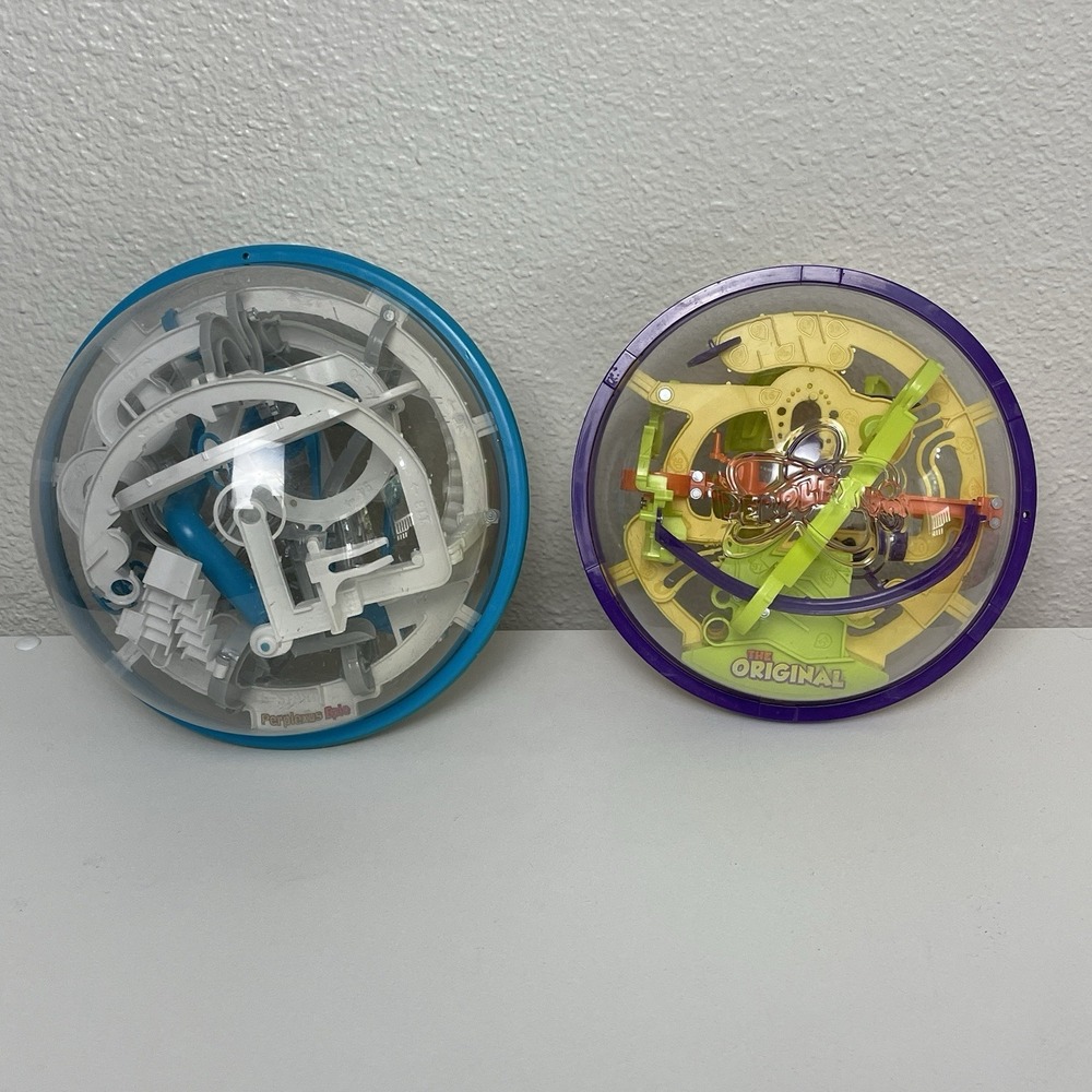 Perplexus Epic & Original 3D Maze Puzzle Balls Lot of 2 Brain Teaser Games